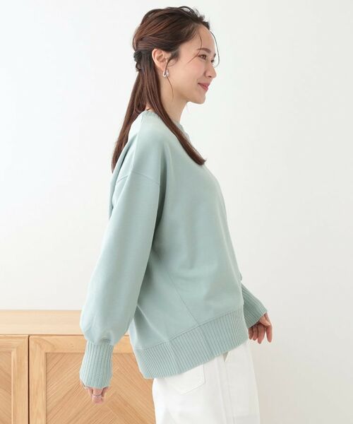 SHOO・LA・RUE / シューラルー カットソー | 【洗える/S-LL】長めのリブでお袖すっきり 異素材トップス | 詳細6