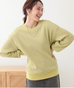 SHOO・LA・RUE / シューラルー カットソー | 【洗える/S-LL/前後2WAY】きらっと光るラメが目を惹く ワッフルトップス