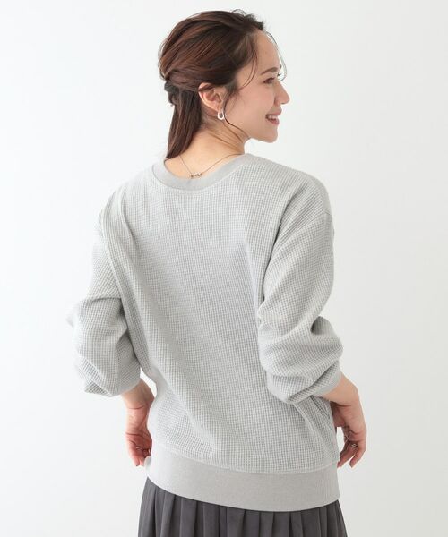 SHOO・LA・RUE / シューラルー カットソー | 【洗える/S-LL/前後2WAY】きらっと光るラメが目を惹く ワッフルトップス | 詳細11