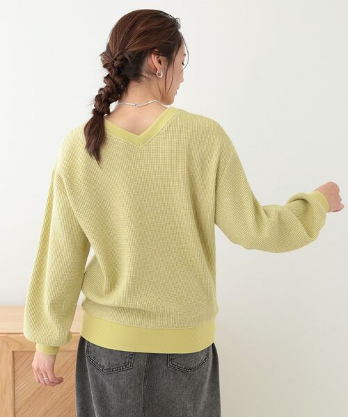 SHOO・LA・RUE / シューラルー カットソー | 【洗える/S-LL/前後2WAY】きらっと光るラメが目を惹く ワッフルトップス | 詳細16