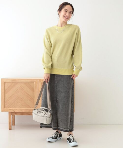 SHOO・LA・RUE / シューラルー カットソー | 【洗える/S-LL/前後2WAY】きらっと光るラメが目を惹く ワッフルトップス | 詳細20