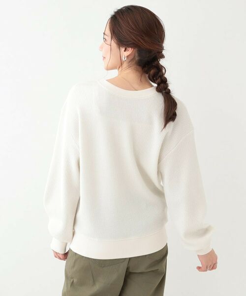 SHOO・LA・RUE / シューラルー カットソー | 【洗える/S-LL/前後2WAY】きらっと光るラメが目を惹く ワッフルトップス | 詳細4