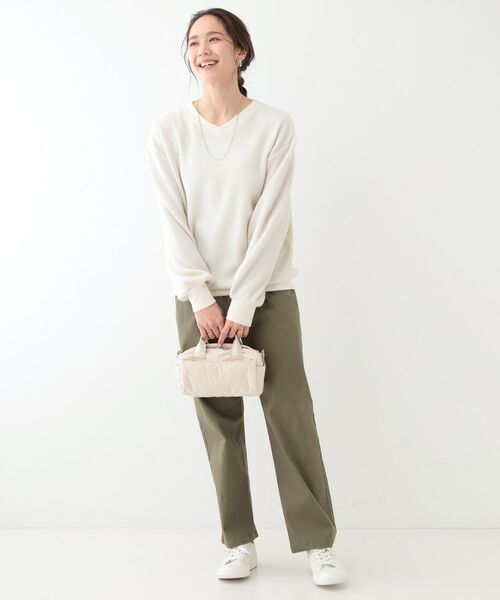 SHOO・LA・RUE / シューラルー カットソー | 【洗える/S-LL/前後2WAY】きらっと光るラメが目を惹く ワッフルトップス | 詳細6