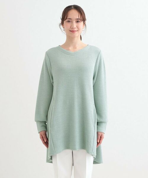 SHOO・LA・RUE / シューラルー ワンピース | 【洗える/S-LL】ふんわりタッチが癖になる ふくれジャカードチュニック | 詳細13