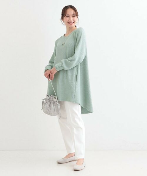 SHOO・LA・RUE / シューラルー ワンピース | 【洗える/S-LL】ふんわりタッチが癖になる ふくれジャカードチュニック | 詳細3