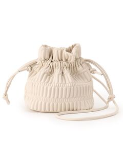 SHOO・LA・RUE / シューラルー ショルダーバッグ | プリーツ巾着ショルダーバッグ