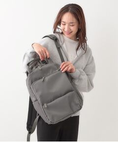 SHOO・LA・RUE / シューラルー リュック・バックパック | 【撥水】2ルーム7ポケットスクエアリュック