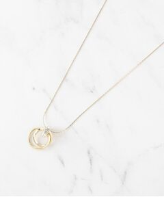 SHOO・LA・RUE / シューラルー ネックレス・ペンダント・チョーカー | ダブルリングビジューポイントネックレス