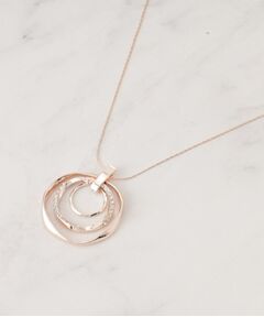 【カスタム】キラキラ月の輪ネックレス