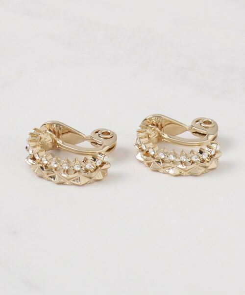 SHOO・LA・RUE / シューラルー ピアス・イヤリング | 【痛くなりにくい】ビジュー2連イヤリング | 詳細1