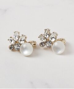 SHOO・LA・RUE / シューラルー ピアス・イヤリング | 【痛くなりにくい】ビジューフラワーイヤリング