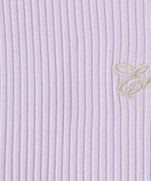 SHOO・LA・RUE / シューラルー カットソー | 【100-150cm】刺繍ロゴ使いリブロンT | 詳細10