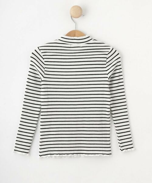 SHOO・LA・RUE / シューラルー カットソー | 【100-150cm】刺繍ロゴ使いリブロンT | 詳細2