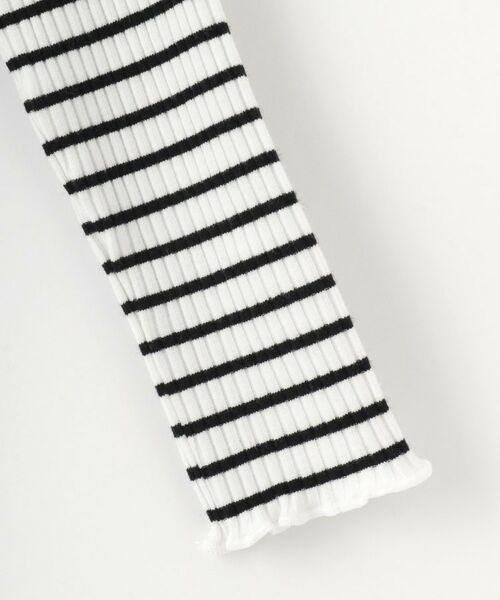 SHOO・LA・RUE / シューラルー カットソー | 【100-150cm】刺繍ロゴ使いリブロンT | 詳細4