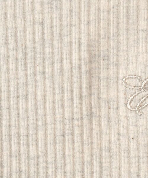 SHOO・LA・RUE / シューラルー カットソー | 【100-150cm】刺繍ロゴ使いリブロンT | 詳細8