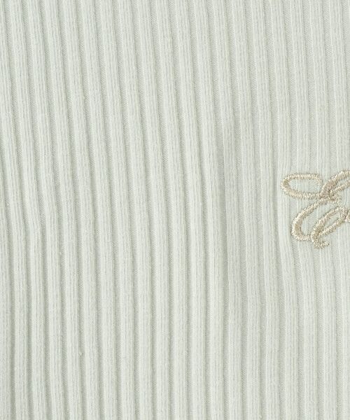 SHOO・LA・RUE / シューラルー カットソー | 【100-150cm】刺繍ロゴ使いリブロンT | 詳細9