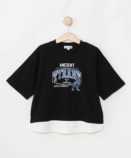 SHOO・LA・RUE / シューラルー Tシャツ | 【100-150cm】アソートプリント裾レイヤード五分袖Tシャツ | 詳細10