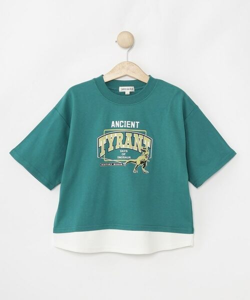 SHOO・LA・RUE / シューラルー Tシャツ | 【100-150cm】アソートプリント裾レイヤード五分袖Tシャツ | 詳細11