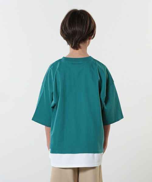 SHOO・LA・RUE / シューラルー Tシャツ | 【100-150cm】アソートプリント裾レイヤード五分袖Tシャツ | 詳細12