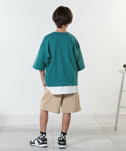 SHOO・LA・RUE / シューラルー Tシャツ | 【100-150cm】アソートプリント裾レイヤード五分袖Tシャツ | 詳細14