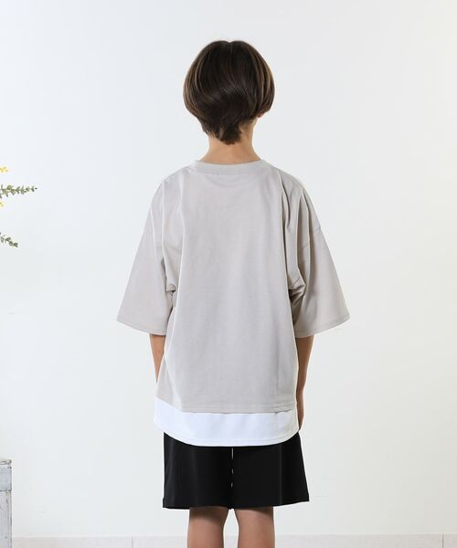 SHOO・LA・RUE / シューラルー Tシャツ | 【100-150cm】アソートプリント裾レイヤード五分袖Tシャツ | 詳細17