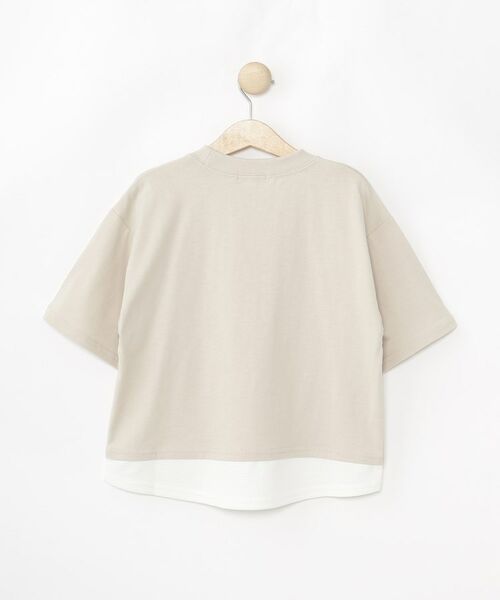 SHOO・LA・RUE / シューラルー Tシャツ | 【100-150cm】アソートプリント裾レイヤード五分袖Tシャツ | 詳細2