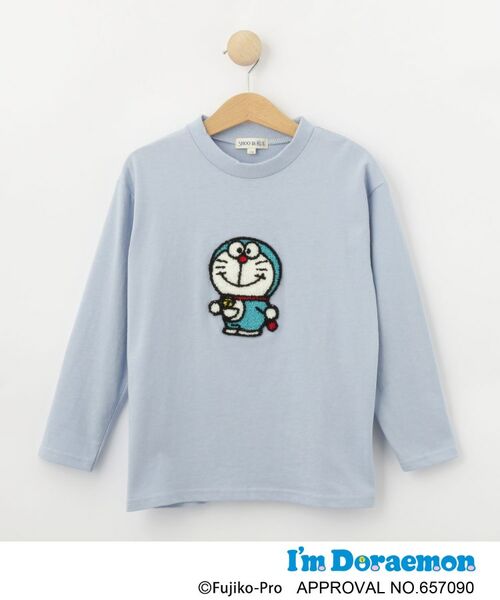 SHOO・LA・RUE/シューラルー 【アイムドラえもん】さがら刺繍ロンT サックスブルー(090) 11(110cm) SHOO・LA・RUE/シューラルー 【アイムドラえもん】さがら刺繍ロンT サックスブルー(090) 11(110cm)