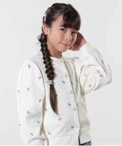 SHOO・LA・RUE / シューラルー カーディガン・ボレロ | 【130-150cm】リボン刺繍カーディガン