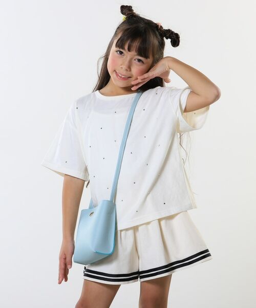 SHOO・LA・RUE / シューラルー ショート・ハーフ・半端丈パンツ | 【100-150cm】裾テープ使いフレアスカパン | 詳細12