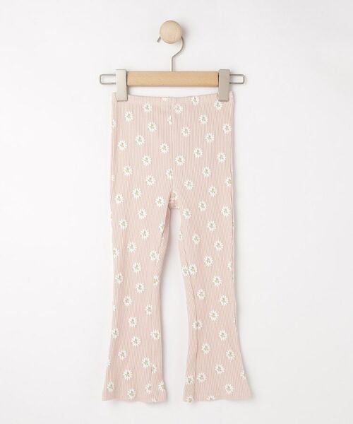 SHOO・LA・RUE / シューラルー レギンス・スパッツ | 【100-120cm】フラワープリントフレアリブレギンス | 詳細1
