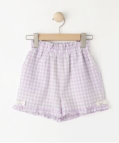 SHOO・LA・RUE / シューラルー ショート・ハーフ・半端丈パンツ | 【100-120cm】ギンガムフリルショートパンツ