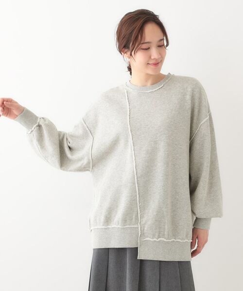 SHOO・LA・RUE / シューラルー スウェット | 【リメイク風】つぎはぎ切替デザインスウェット | 詳細1