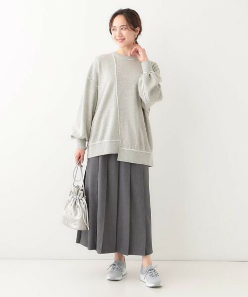 SHOO・LA・RUE / シューラルー スウェット | 【リメイク風】つぎはぎ切替デザインスウェット | 詳細3