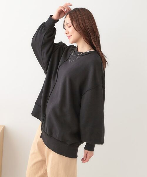 SHOO・LA・RUE / シューラルー スウェット | 【リメイク風】つぎはぎ切替デザインスウェット | 詳細6