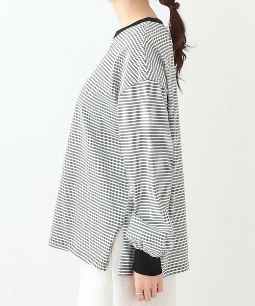 SHOO・LA・RUE / シューラルー カットソー | 【洗える】ボーダーリブカットソー | 詳細14