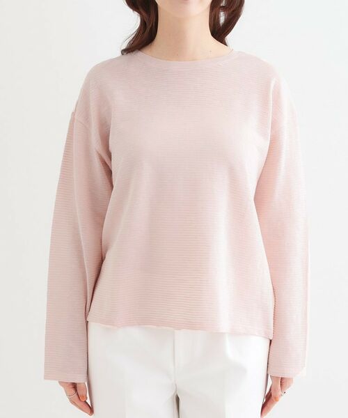 SHOO・LA・RUE / シューラルー カットソー | 【洗える/S-LL】大人カジュアルに スラブボーダーロンT | 詳細13