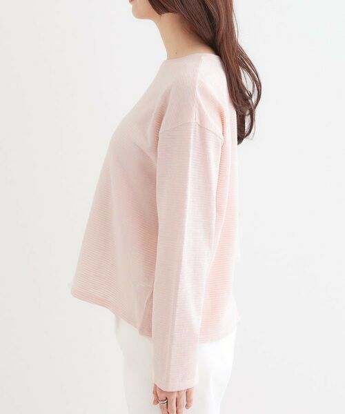 SHOO・LA・RUE / シューラルー カットソー | 【洗える/S-LL】大人カジュアルに スラブボーダーロンT | 詳細14