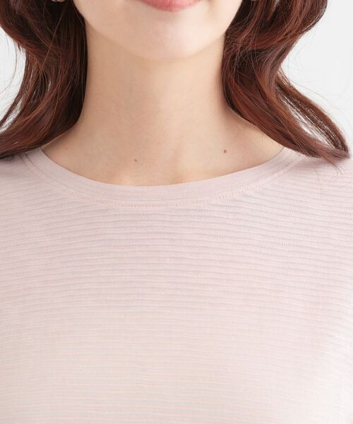 SHOO・LA・RUE / シューラルー カットソー | 【洗える/S-LL】大人カジュアルに スラブボーダーロンT | 詳細16