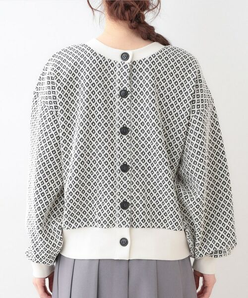 SHOO・LA・RUE / シューラルー カーディガン・ボレロ | 【洗える/S-LL/前後2WAY】幾何学柄ジャカードカーディガン | 詳細17