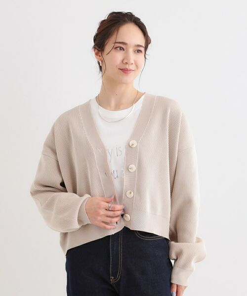 SHOO・LA・RUE / シューラルー カーディガン・ボレロ | 【着丈が選べる】スポンディッシュ配色畦カーディガン | 詳細17