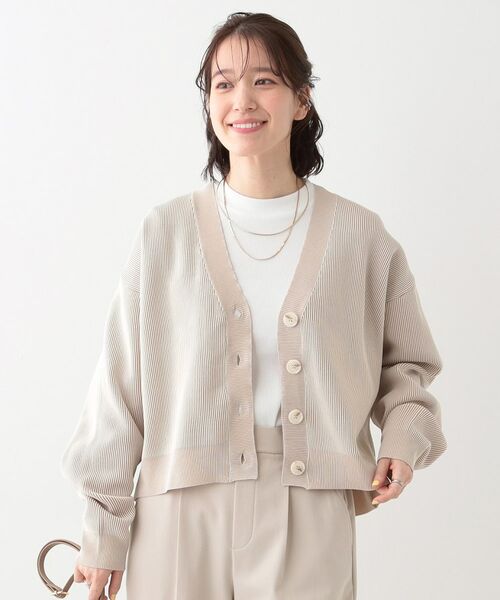 SHOO・LA・RUE / シューラルー カーディガン・ボレロ | 【着丈が選べる】スポンディッシュ配色畦カーディガン | 詳細21