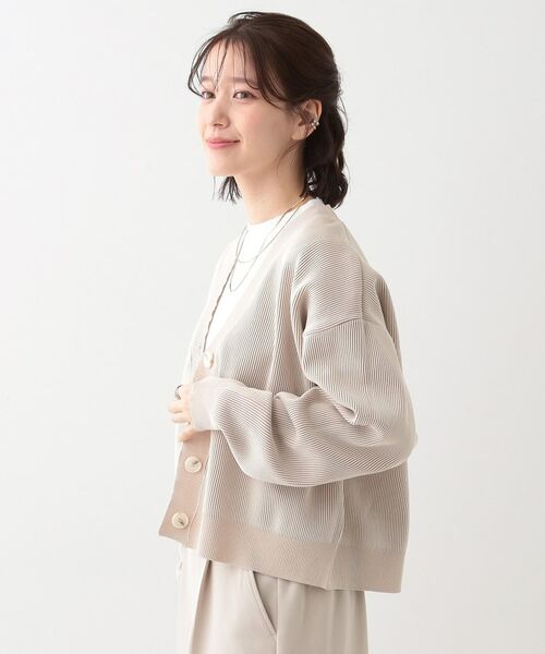 SHOO・LA・RUE / シューラルー カーディガン・ボレロ | 【着丈が選べる】スポンディッシュ配色畦カーディガン | 詳細22