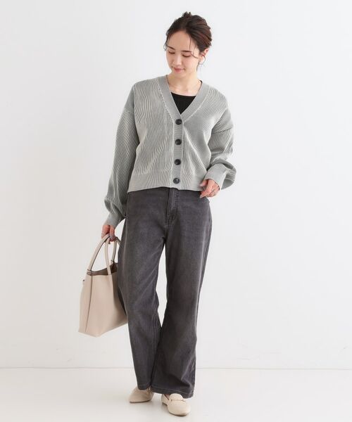 SHOO・LA・RUE / シューラルー カーディガン・ボレロ | 【着丈が選べる】スポンディッシュ配色畦カーディガン | 詳細3