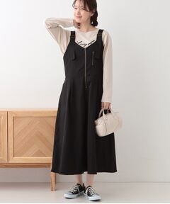 SHOO・LA・RUE / シューラルー ロング・マキシ丈ワンピース | 【S-LL】ロングシーズン着られる フロントZIPジャンスカ