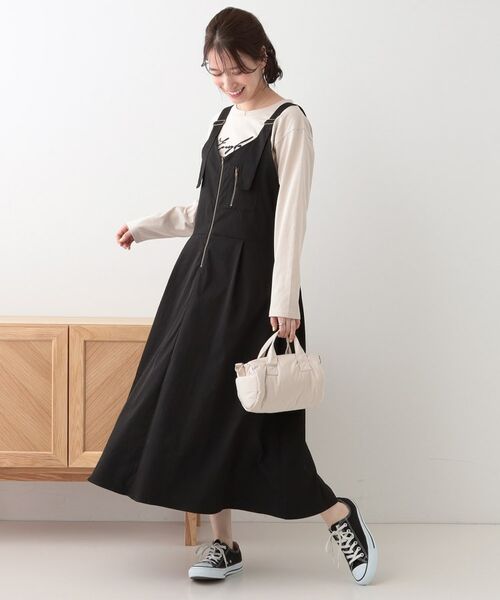 SHOO・LA・RUE / シューラルー ロング・マキシ丈ワンピース | 【S-LL】ロングシーズン着られる フロントZIPジャンスカ | 詳細2