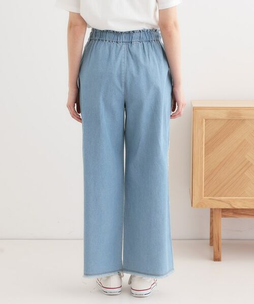 SHOO・LA・RUE / シューラルー デニムパンツ | 【S-LL】フリンジイージーデニムパンツ | 詳細11