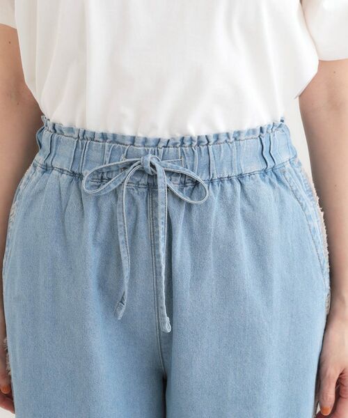 SHOO・LA・RUE / シューラルー デニムパンツ | 【S-LL】フリンジイージーデニムパンツ | 詳細12