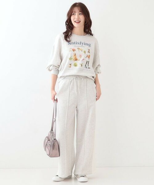 SHOO・LA・RUE / シューラルー パンツ | 【洗える/S-LL】スウェットライン配色イージーパンツ | 詳細3