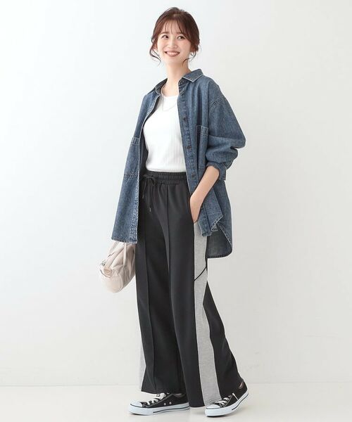 SHOO・LA・RUE / シューラルー パンツ | 【洗える/S-LL】スウェットライン配色イージーパンツ | 詳細7