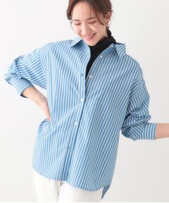 SHOO・LA・RUE / シューラルー シャツ・ブラウス | 【洗える/S-LL】いろいろ ストライプシャツ